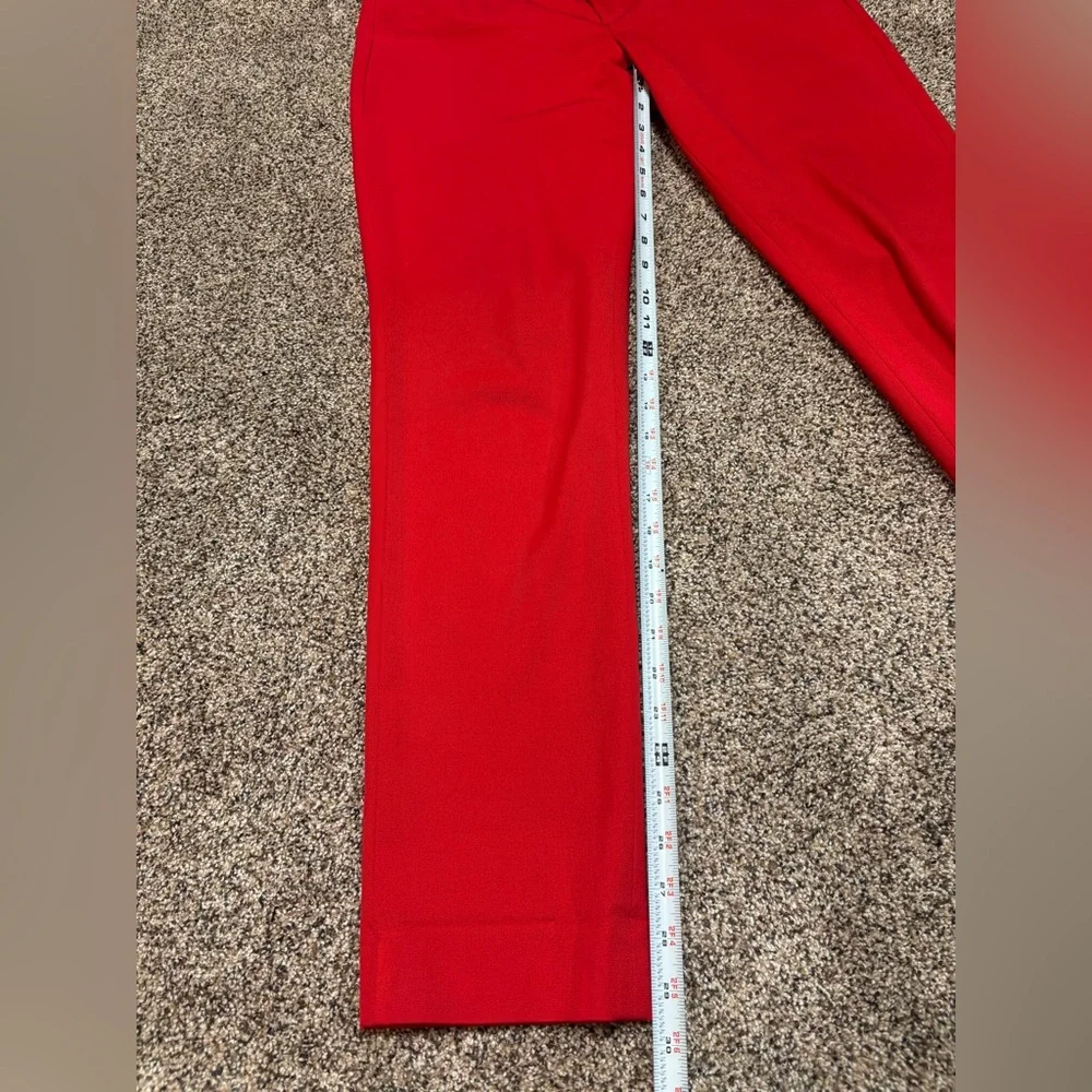 BANANA REPUBLIC Womens “Sloan" Stretch Twill Pant Red, size 10 long - Picture 5 of 7